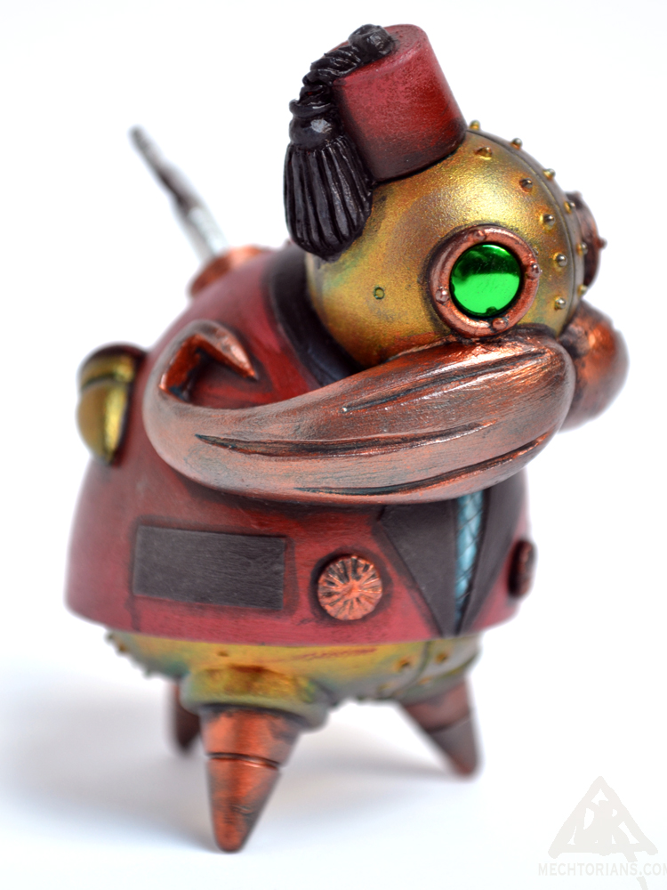 Todd Morden Resin Mechtorian robot figure by Doktor A. Bruce Whistlecraft for Designer Con 2015.