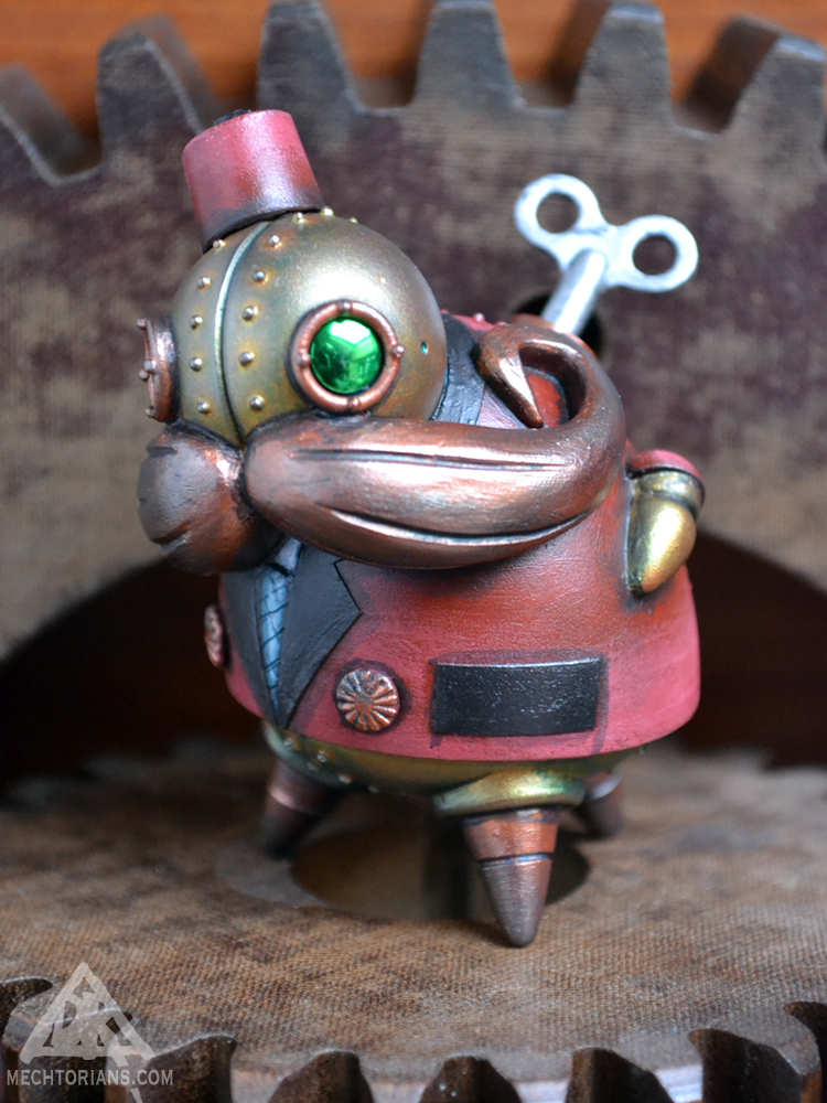 Todd Morden Resin Mechtorian robot figure by Doktor A. Bruce Whistlecraft for Designer Con 2015.