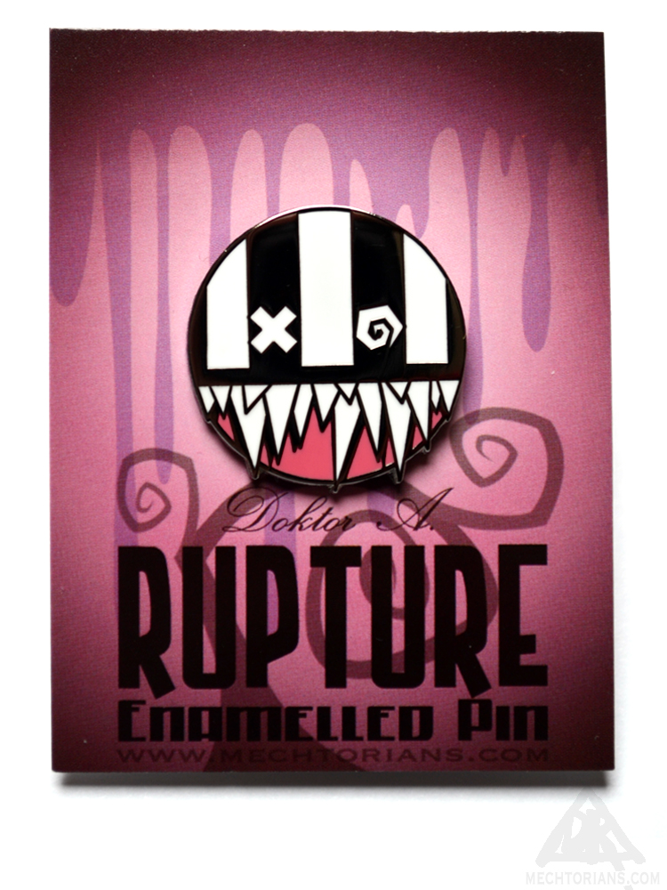 Rupture Enamel Pin by Doktor A.