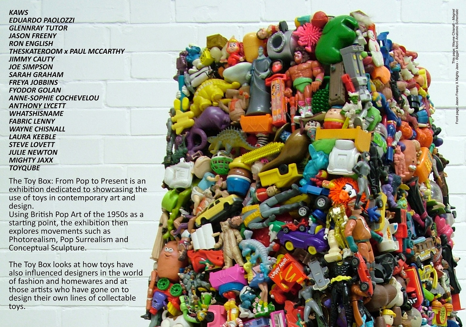 The Toy Box from pop to Present exhibition Barnsley UK