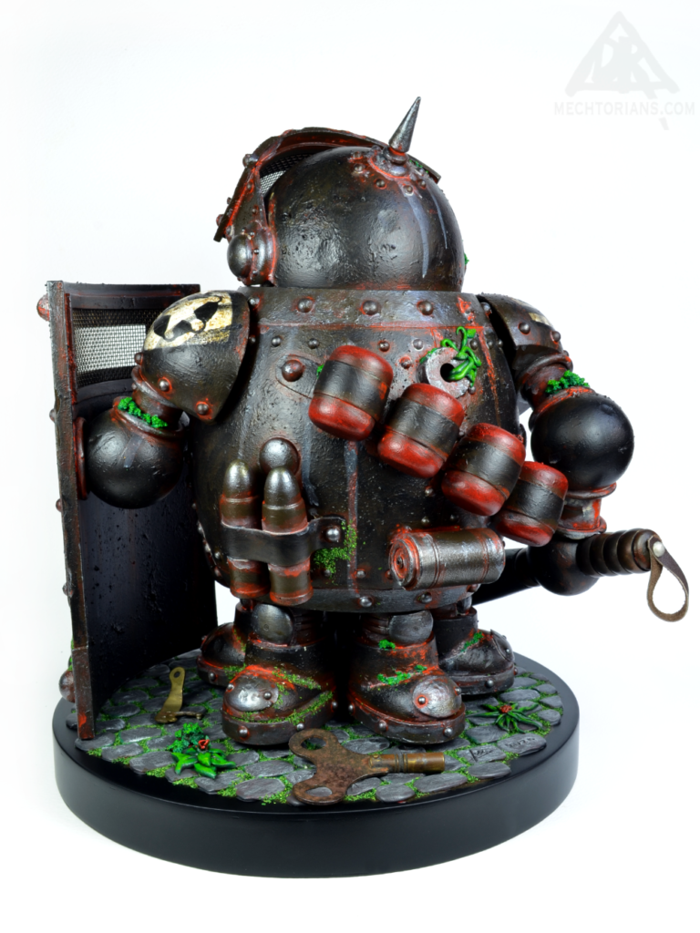 Obsolescent. A Mechtorian, Anti Police brutality toy art work by Doktor A - Bruce Whistlecraft.