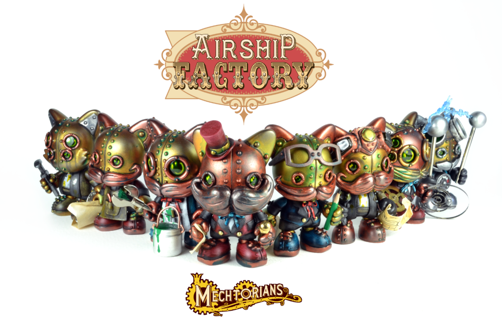 The Airship Factory Mechtorian custom Janky toy series by Doktor A. Bruce Whistlecraft.