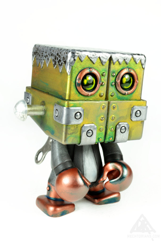 The Monster. Mechtorian Trexie custom by Doktor A (Bruce Whistlecraft). A Retro Futuristic, Steampunk robot toy.