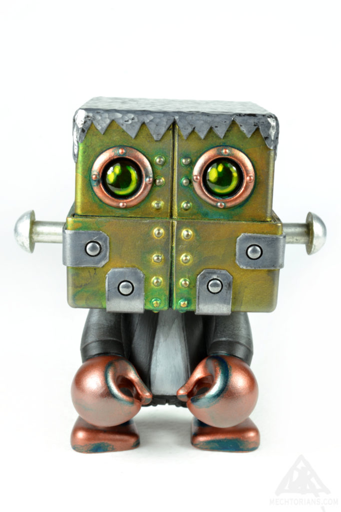 The Monster. Mechtorian Trexie custom by Doktor A (Bruce Whistlecraft). A Retro Futuristic, Steampunk robot toy.